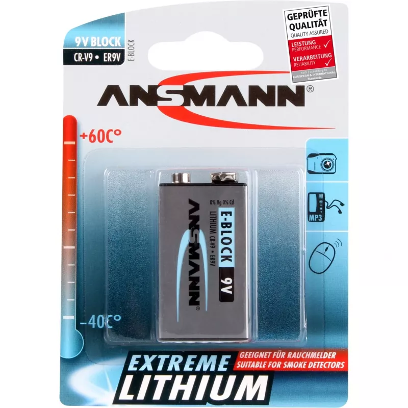 Jednorazová batéria Ansmann 9V E-Block