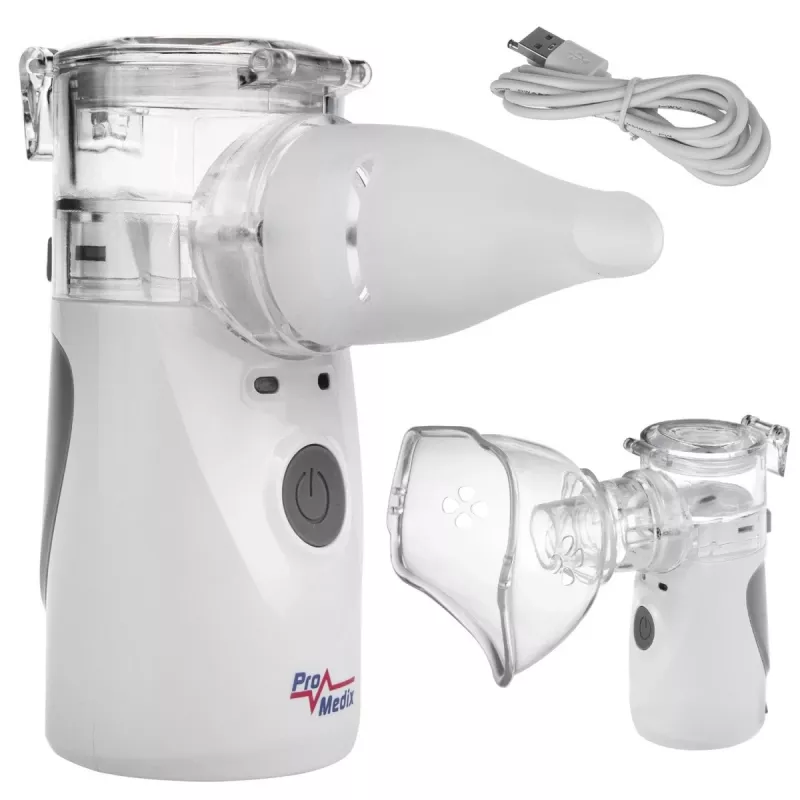 Prenosný mesh inhalátor ProMedix PR-835 USB nebulizér, batériový prenosný nebulizér