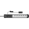 Predlžovací kábel Brennenstuhl Premium-Line 3m 6 AC Outlets Indoor čierny sivý