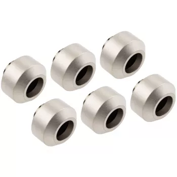 Sada pripojenia hardtube OPTIMUS OP-FIT-HARD-12MM-NICKEL-6PACK — 12 mm, 6-dielna s montážnym nástrojom, saténový nikel