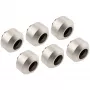 Sada pripojenia hardtube OPTIMUS OP-FIT-HARD-12MM-NICKEL-6PACK — 12 mm, 6-dielna s montážnym nástrojom, saténový nikel