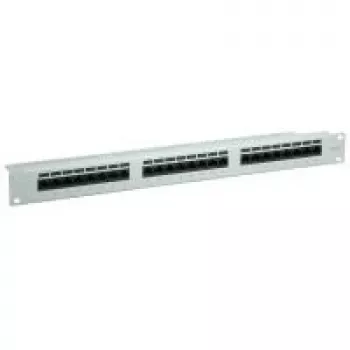 VALUE patch panel Cat.6/Class E 24 portov UTP svetlosivý
