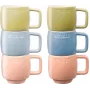 Keramické šálky Staub sada s 6 kusmi viacfarebná 100 ml - 6-dielna sada čajových/espresso šálok