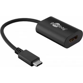 Wentronic goobay - Externý video adaptér - USB-C - HDMI - čierny (38532)