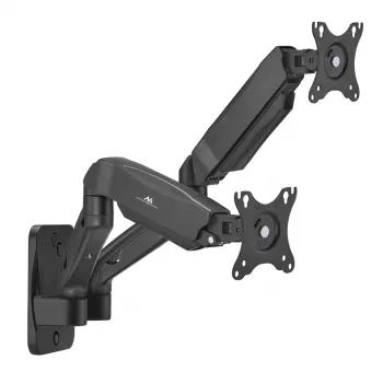 Maclean nástenný držiak pre dva monitory, 17-32'', max. 9 kg, mechanická pružina, MC-988