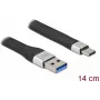 FPC plochý kábel DeLOCK USB 3.2 Gen 1 Type-A na Type-C 14 cm