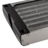 Radiátor Aqua-Computer airplex radical 2/480 — hliník/meď/nerez, 520×140×40 mm