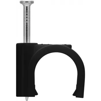 Goobay Kabelclip 14 mm, čierna (64685)