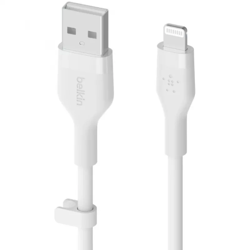 Kábel Belkin Cbl Scicone USB-A LTG 2M blc biely USB A USB C Lightning