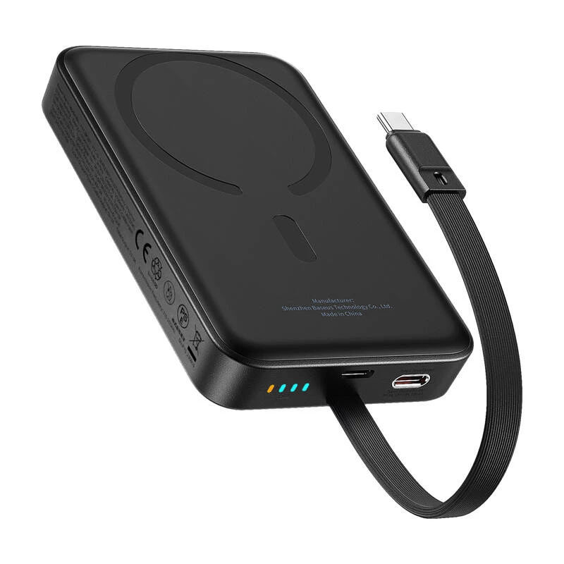 Baseus Mini 10000mAh 30W magnetická powerbanka (čierna) Bayern Edition