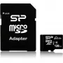 MicroSDXC flash pamäťová karta Silicon Power 128 GB UHS‑I (Class 10, U1), 85 MB/s, čierna, s SD adaptérom