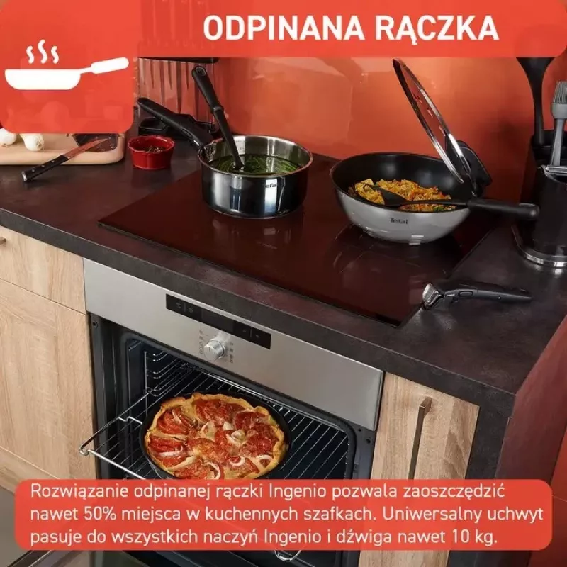 Sada panvíc Tefal Ingenio Emotion L897S574, indukcia, odnímateľná rukoväť, 16/20/22/28 cm