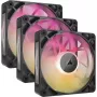 Corsair iCUE LINK RX120 MAX ARGB 120mm skriňový ventilátor 3-pack Čierna