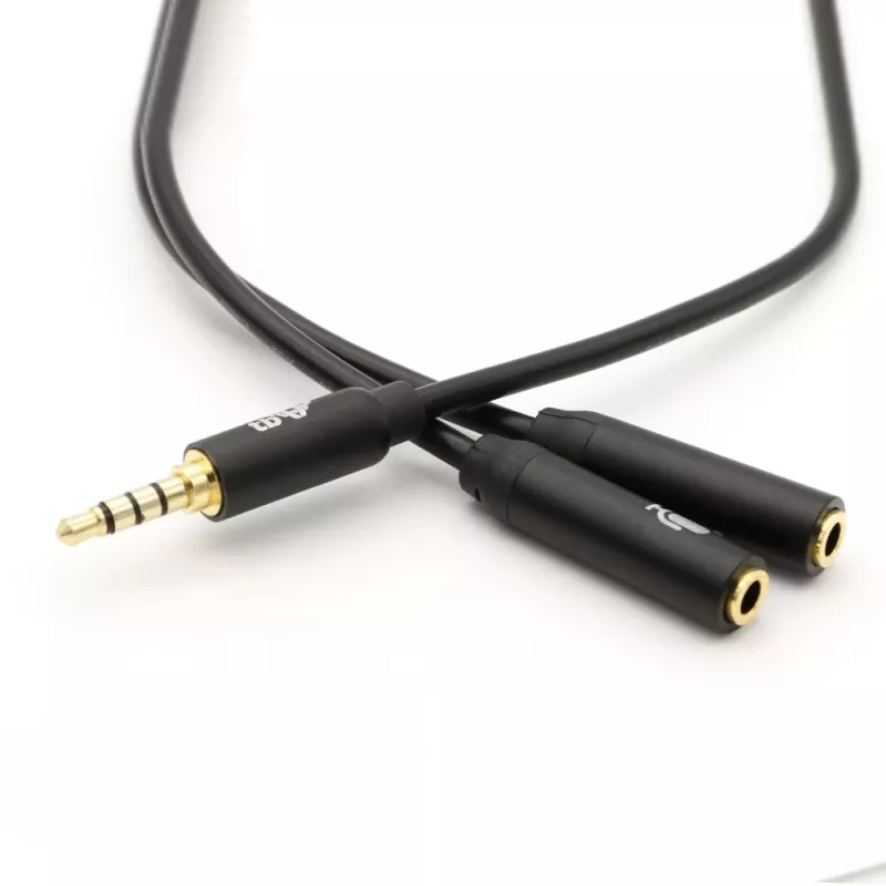Adaptér TB 3,5-mm-mini jack rozbočovač 1x 3,5-mm konektor samec na 2x 3,5-mm konektor samica, model AKTBXAJ0P2J030B