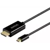 SAVIO CL-190 USB-C na HDMI kábel, 30Hz, 1m, plast