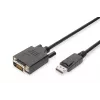 ASM AK-340301-030-S ASSMANN kábel Displayport 1.1a so zaistením Type DP/DVI-D (24+1) M/M čierny 3m