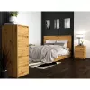 Topeshop K2 ARTISAN nočný stolík/nočný stolík 2 zásuvky dub