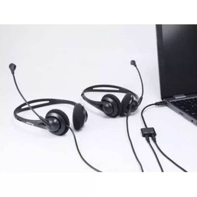 Equip USB-C na duálny 3,5 mm audio DAC adaptér, USB C, konektor samec, 2 x 3,5 mm, konektor samica, 0,15 m, čierny