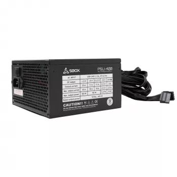 ATX napájací zdroj SBOX PSU-400-2 400W výstupný výkon, ATX formát