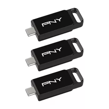 PNY Elite 128 GB USB-C 3.2 Gen 1 flash disk, balenie 3 ks (retail)