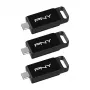 PNY Elite 128 GB USB-C 3.2 Gen 1 USB kľúč, balenie 3 ks (Retail)