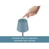 Beper P207ILI200 nabíjateľná stolová LED lampa, dotykový spínač, stmievateľná, bridlicovomodrá