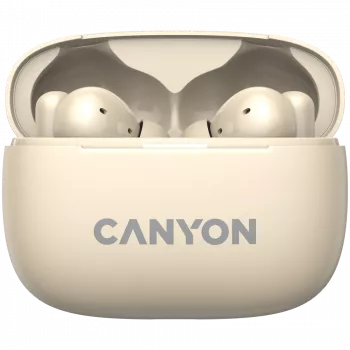 Canyon CNS-TWS10BG slúchadlá a headset True Wireless Stereo (TWS) In-Ear pre hovory/hudbu/šport/každodenné použitie USB Type-C Bluetooth béžová (CNS-TWS10BG)