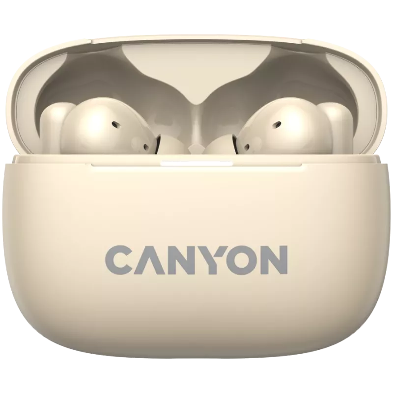 Canyon CNS-TWS10BG slúchadlá a headset True Wireless Stereo (TWS) In-Ear pre hovory/hudbu/šport/každodenné použitie USB Type-C Bluetooth béžová (CNS-TWS10BG)