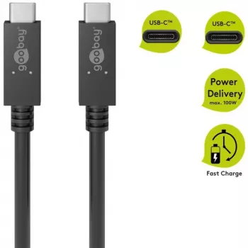 Goobay 49254 USB kábel čierny