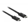 USB kábel DeLOCK 84847 USB 3.2 Gen 2 2 m USB-C čierny