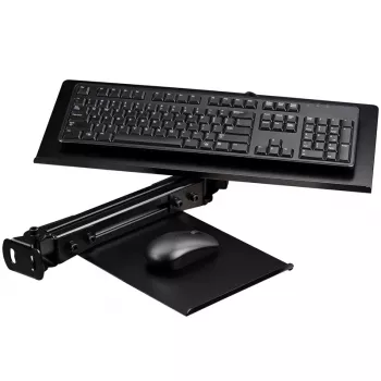 Podložka na klávesnicu a myš Next Level Racing NLR-E019 Elite Black Edition – nastaviteľná podložka pod stôl pre klávesnicu a myš