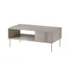 TRESSE lavica / stolík 110x60x40 kašmír matná