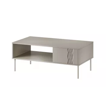 TRESSE lavica / stolík 110x60x40 kašmír matná