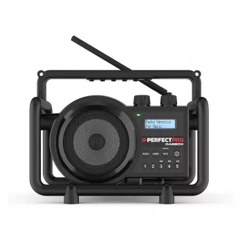 Perfectpro DABBOX rádio stavebné DAB+ FM AUX Bluetooth odolné proti nárazu