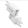 Napájacia nabíjačka everActive SQ-655Q 65W, 1×USB-A + 2×USB-C rýchle nabíjanie