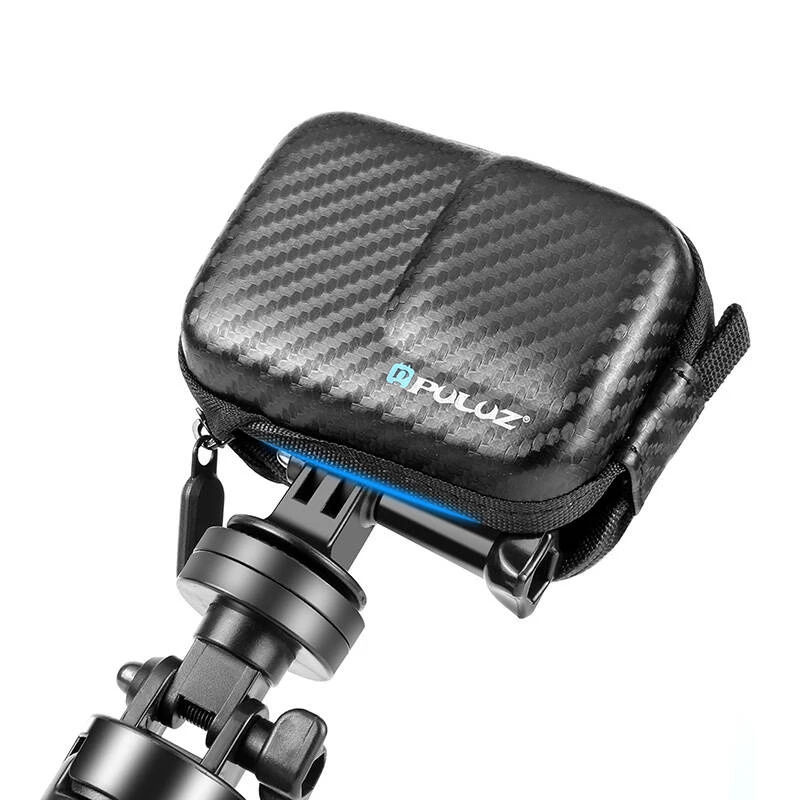 Mini kamerová taška pre DJI Osmo Action 4/3 PU946B, kompaktné ochranné puzdro, čierne