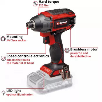 Akumulátorový rázový uťahovák Einhell 4510085 18V 300Nm