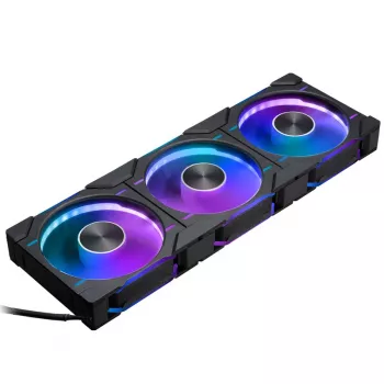 PHANTEKS D30-120 120 mm ARGB ventilátor do skrine, čierny, balenie 3 ks