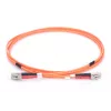 DIGITUS optický patch kábel LC/LC 50/125µm 3m multimode duplex bez halogénov do 1Gbit s meracím protokolom oranžový OM2 (DK-2533-03)