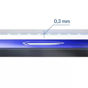 Tvrdený flexibilný ochranný prvok displeja 3MK FlexibleGlass Pro pre Apple iPhone 15 – číry, odolný proti poškriabaniu