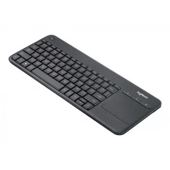 Logitech Wireless Touch Keyboard K400 Plus - klávesnica - bezdrôtová - 2,4 GHz - česká - čierna
