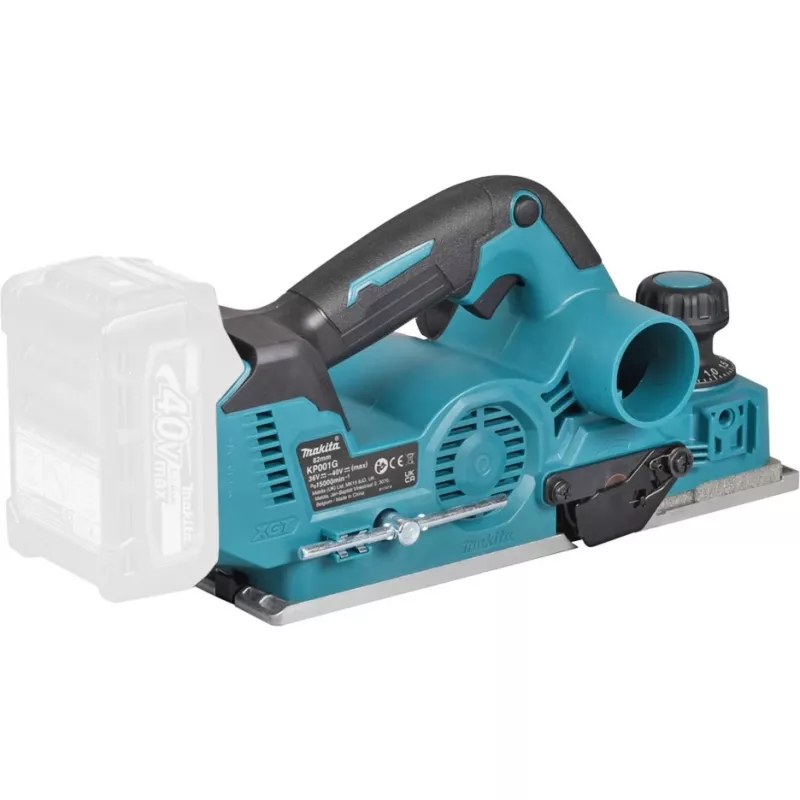 Akumulátorový hoblík KP001GZ, 40 V, elektrický hoblík modrý/čierny, bez batérie a nabíjačky