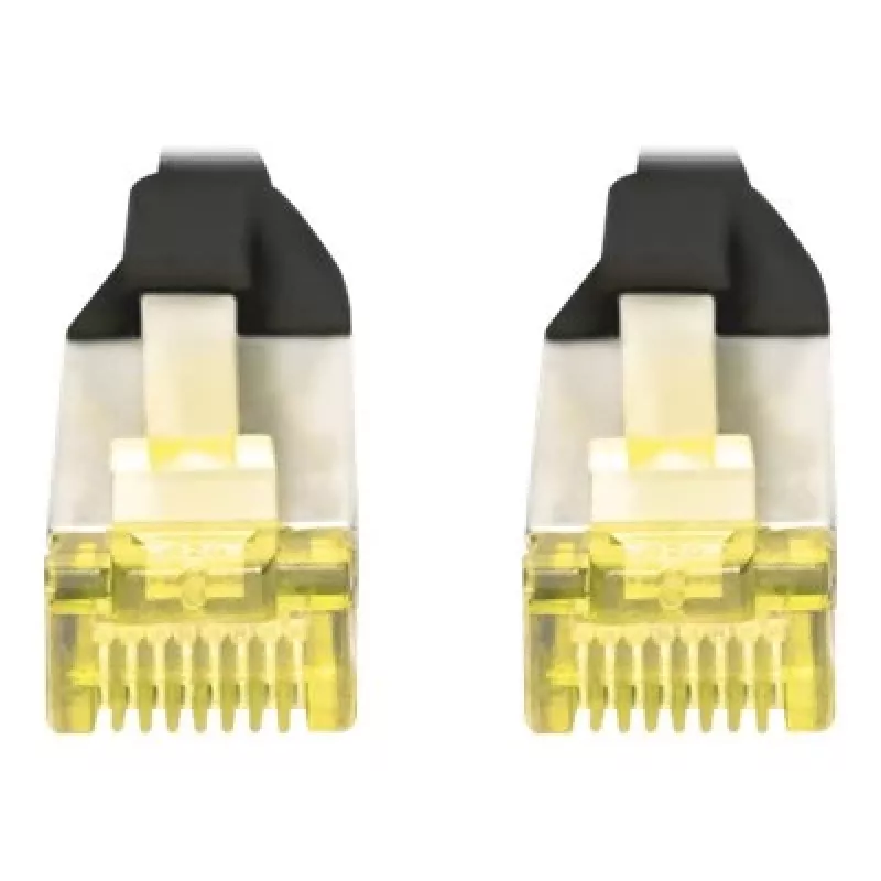 Prepojovací kábel DIGITUS CAT 6A S/FTP DK-1644-A-020-BL-10, 2 m, čierny, 10 ks