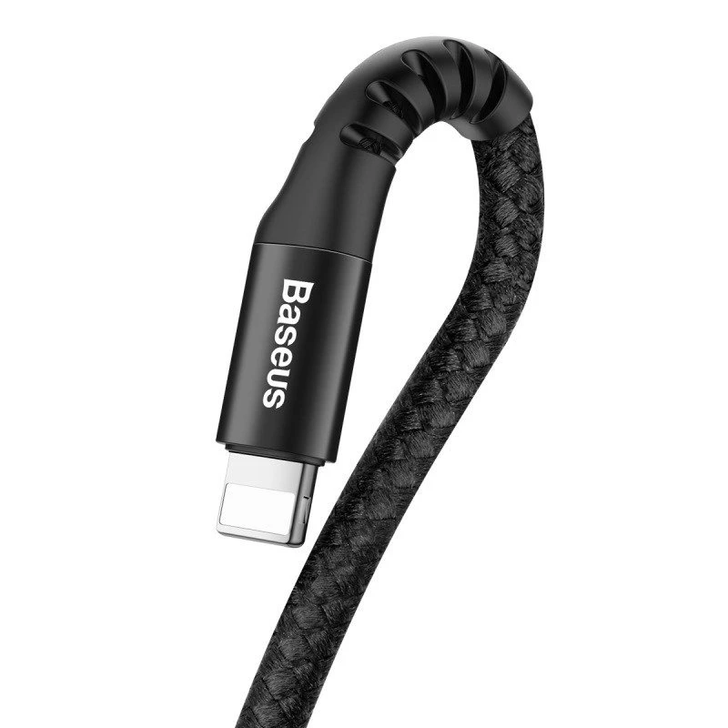 Baseus špirálový kábel Lightning 1 m 2A (čierna)