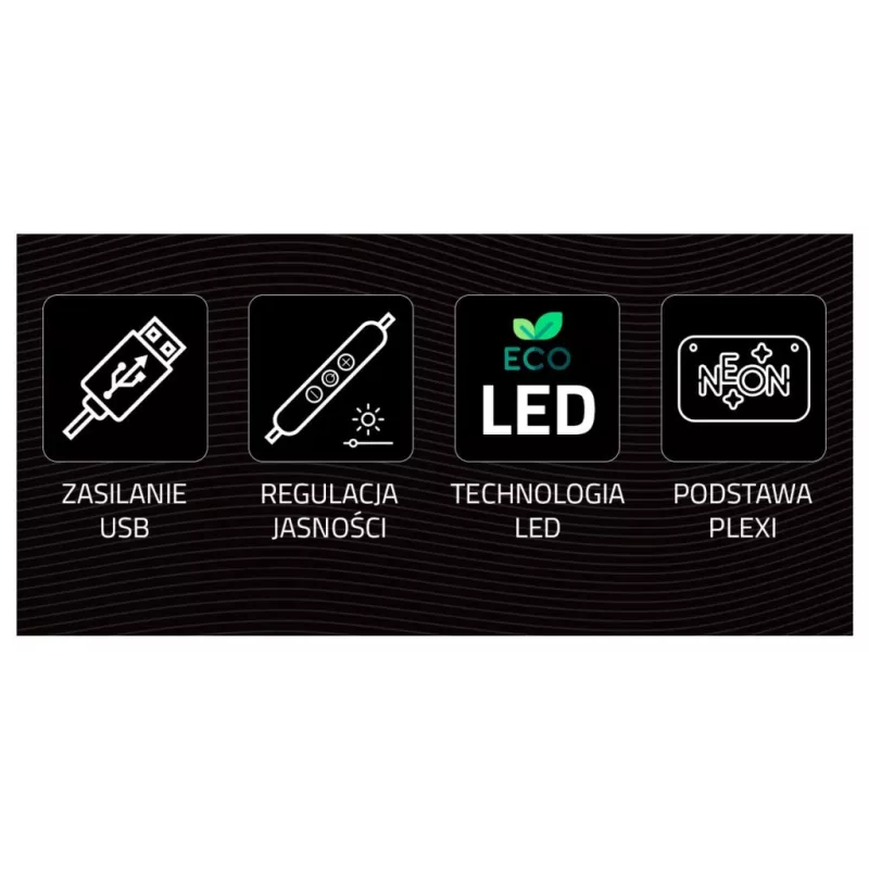 Drôtový USB gamepad MANTA SNL63MT Neon Lights — PC ovládač s USB konektorom