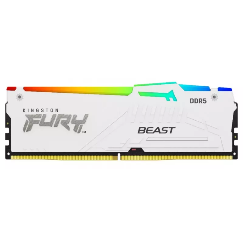 Kingston FURY Beast RGB KF552C40BWAK2-16 DDR5-5200 16GB (2x8GB) sada, CL40, biela