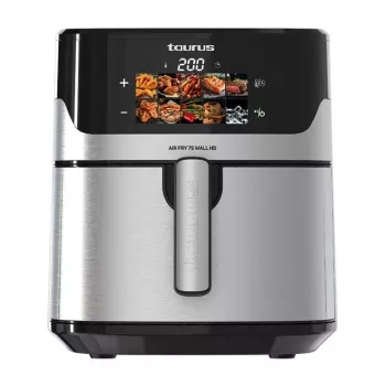 Teplovzdušná fritéza Taurus Air Fry 7S 1600W 6,5L, nerezová oceľ, 8 programov, 80–200°C, dotykové ovládanie