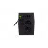 DIGITUS Line-Interactive UPS, 800VA/480W 12V/9Ah x1 batéria, 2x CEE 7/7 zásuvka, RJ-11, LCD (DN-170064-LCD)