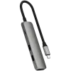 Satechi ST-P4SM rozbočovač USB Type-C 10000 Mbit/s sivý