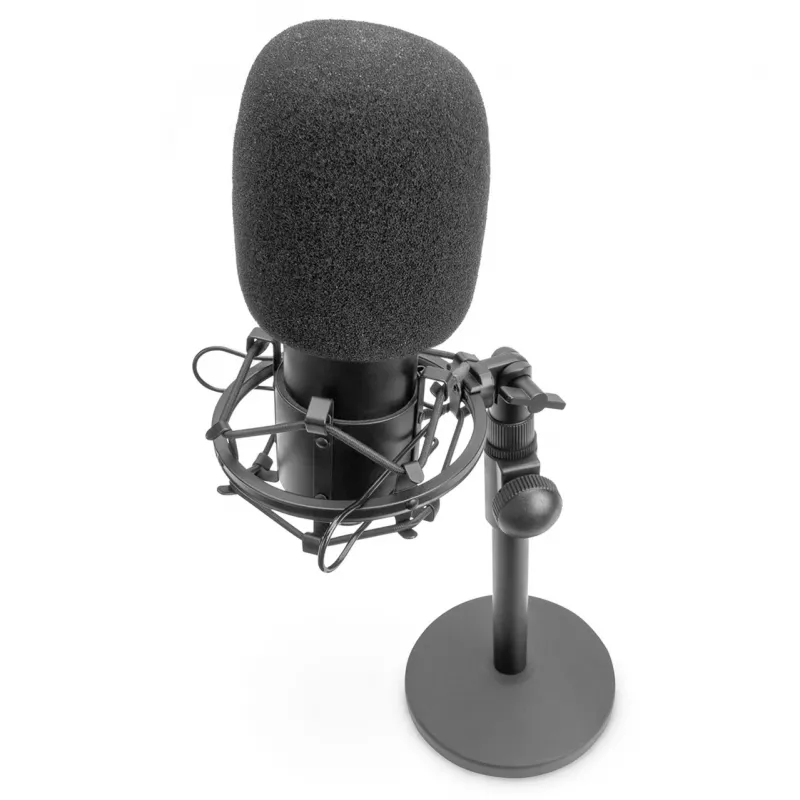 USB kondenzátorový mikrofón, štúdiový čierny